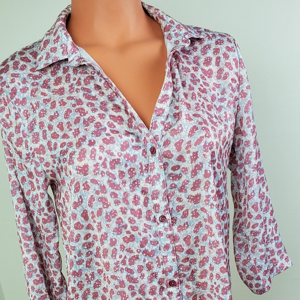 Maidenform Long Animal Print Sleep Shirt PJ